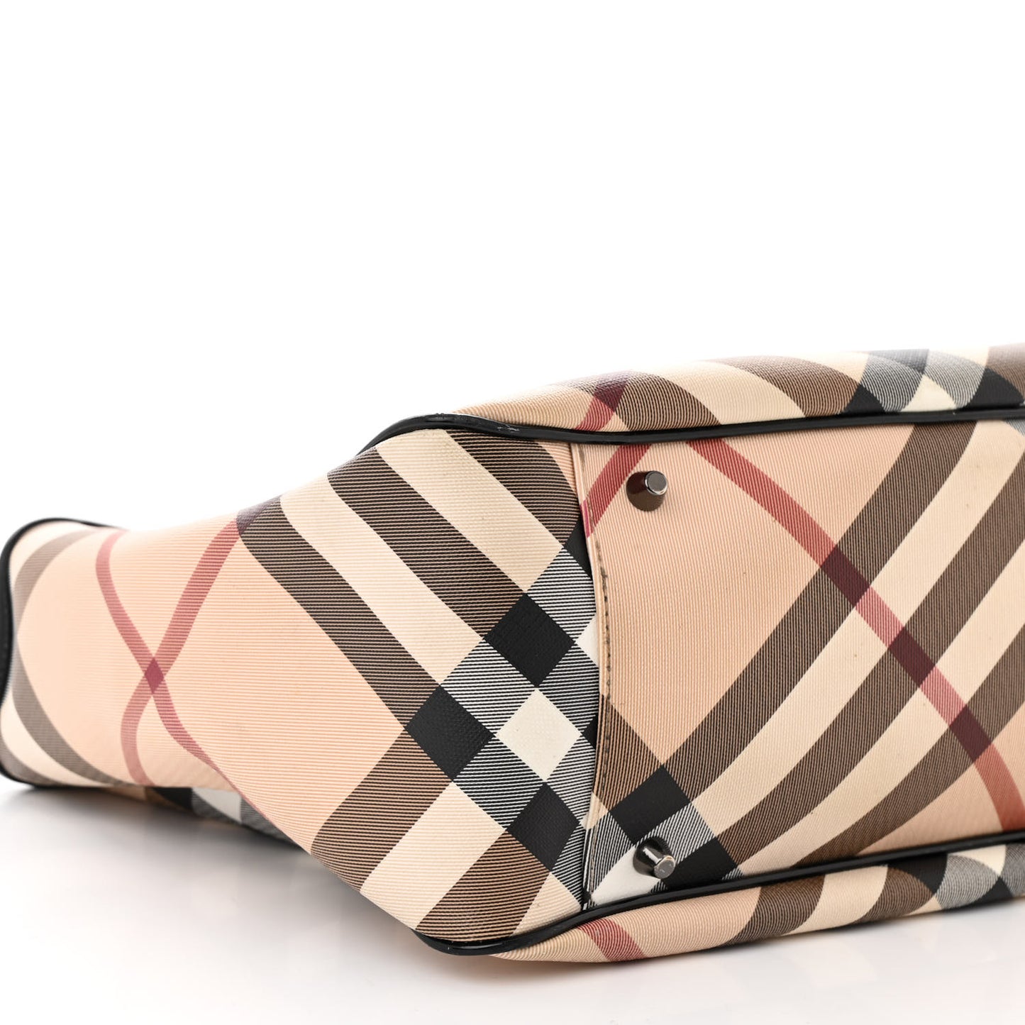 Nova Check Patent Medium Emmy Tote Black