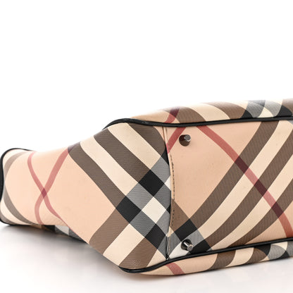 Burberry Nova Check Patent Medium Emmy Tote Black 10 of 14
