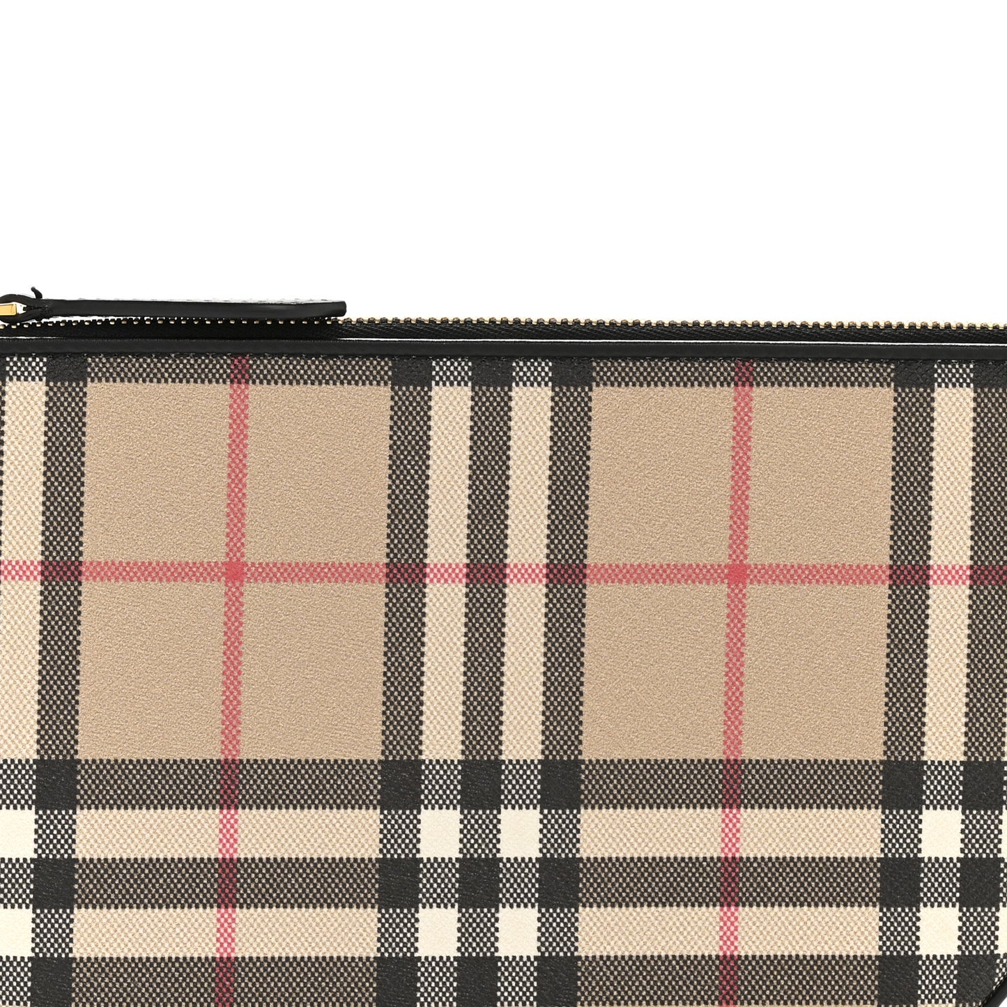 Vintage Check Calfskin Olympia Slim Pouch Archive Beige