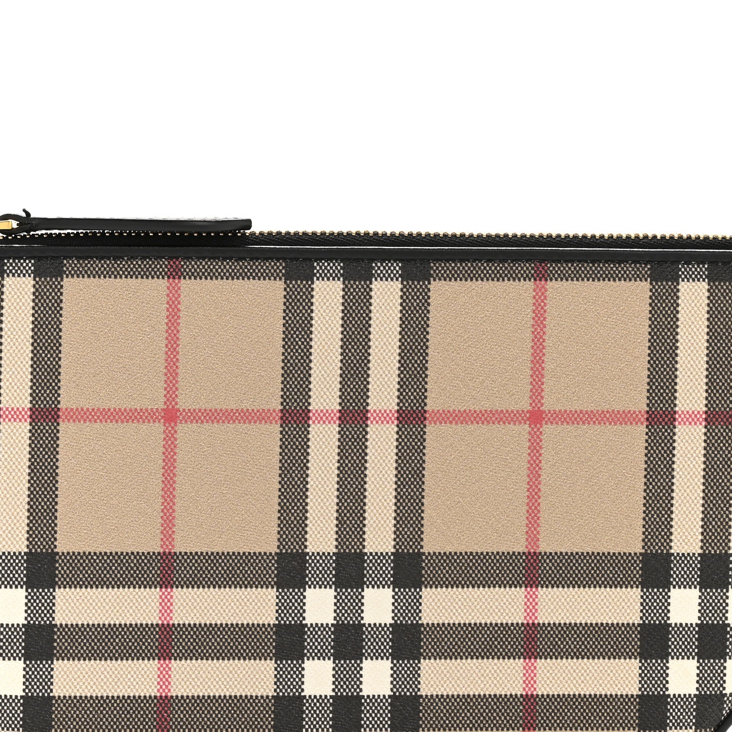 Burberry Vintage Check Calfskin Olympia Slim Pouch Archive Beige 8 of 11