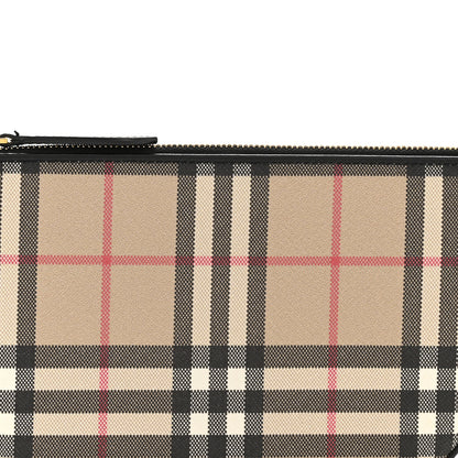 Burberry Vintage Check Calfskin Olympia Slim Pouch Archive Beige 8 of 11