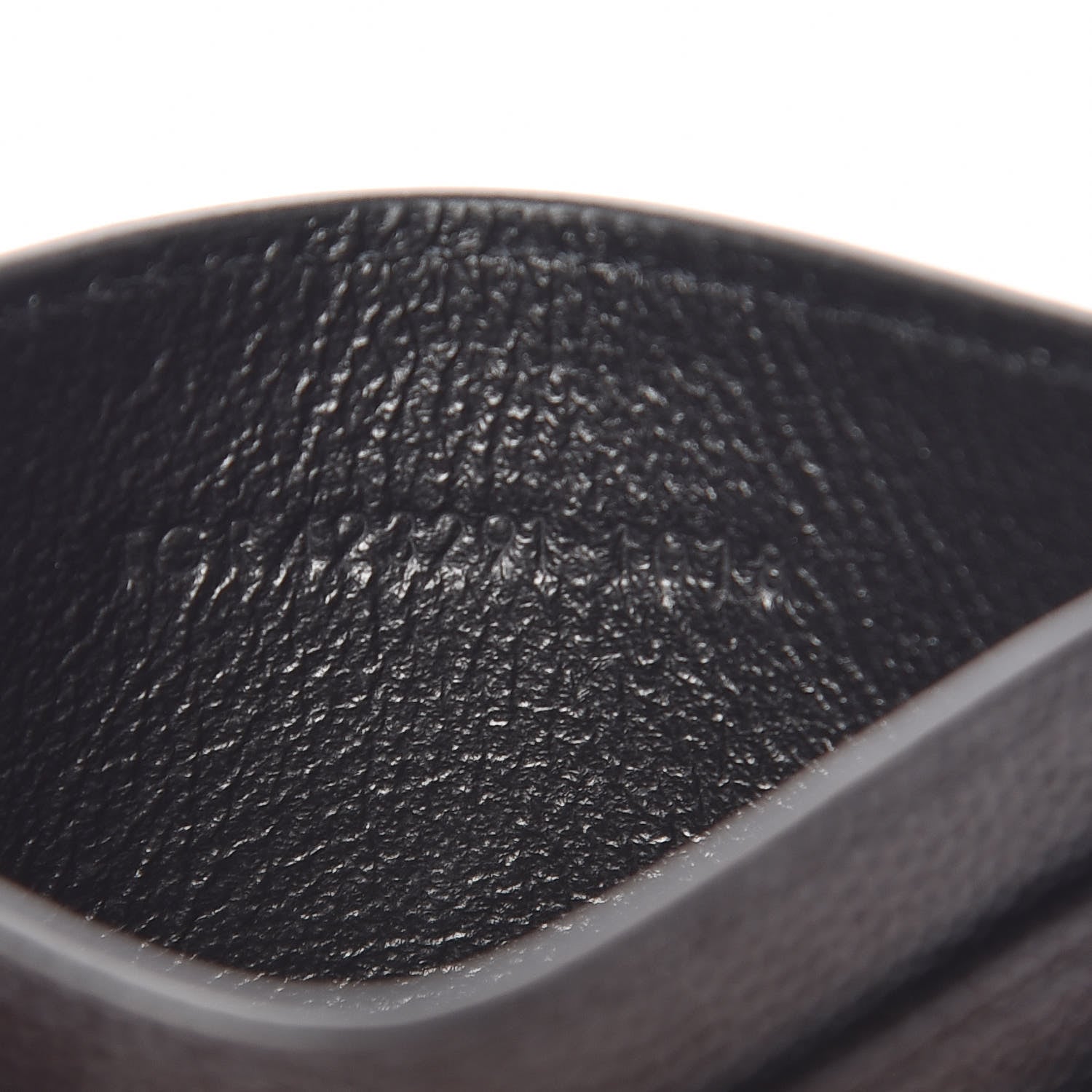 Saint Laurent Grain De Poudre Matelasse Chevron Monogram Credit Card Case Black 7 of 7