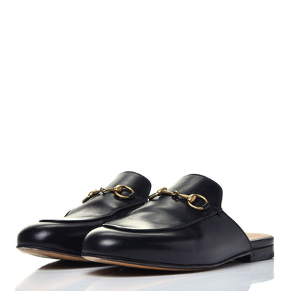 Gucci Calfskin Womens Princetown Slippers 36.5 Black 3 of 8