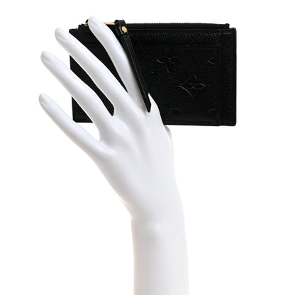 Louis Vuitton Empreinte Zipper Card Holder Black 2 of 7