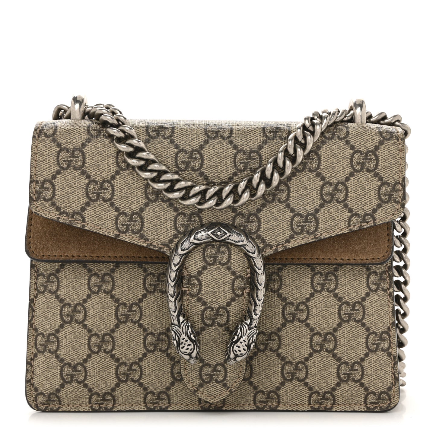 GG Supreme Monogram Mini Dionysus Shoulder Bag Taupe