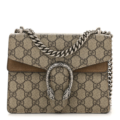 Gucci GG Supreme Monogram Mini Dionysus Shoulder Bag Taupe 1 of 12