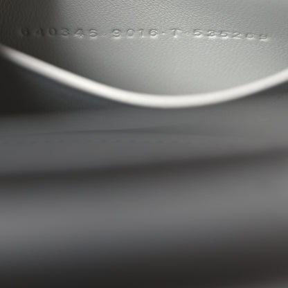 Balenciaga Shiny Calfskin Crocodile Embossed XXS Hourglass East West Tote White 7 of 10