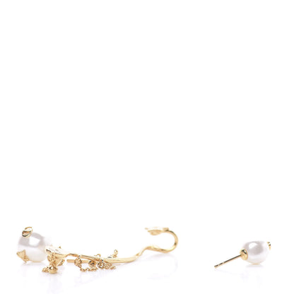 Christian Dior Pearl Shiny-D Earring Gold 3 of 5