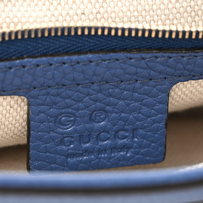 Gucci Pebbled Calfskin Medium Soho Flap Crossbody Caspian 6 of 15