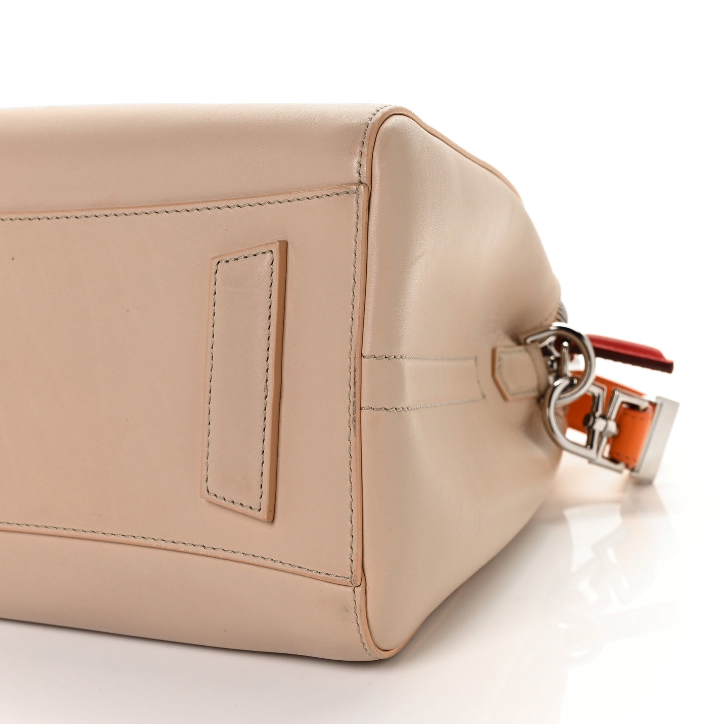 Calfskin Small Tri-Color Antigona Beige Red Orange