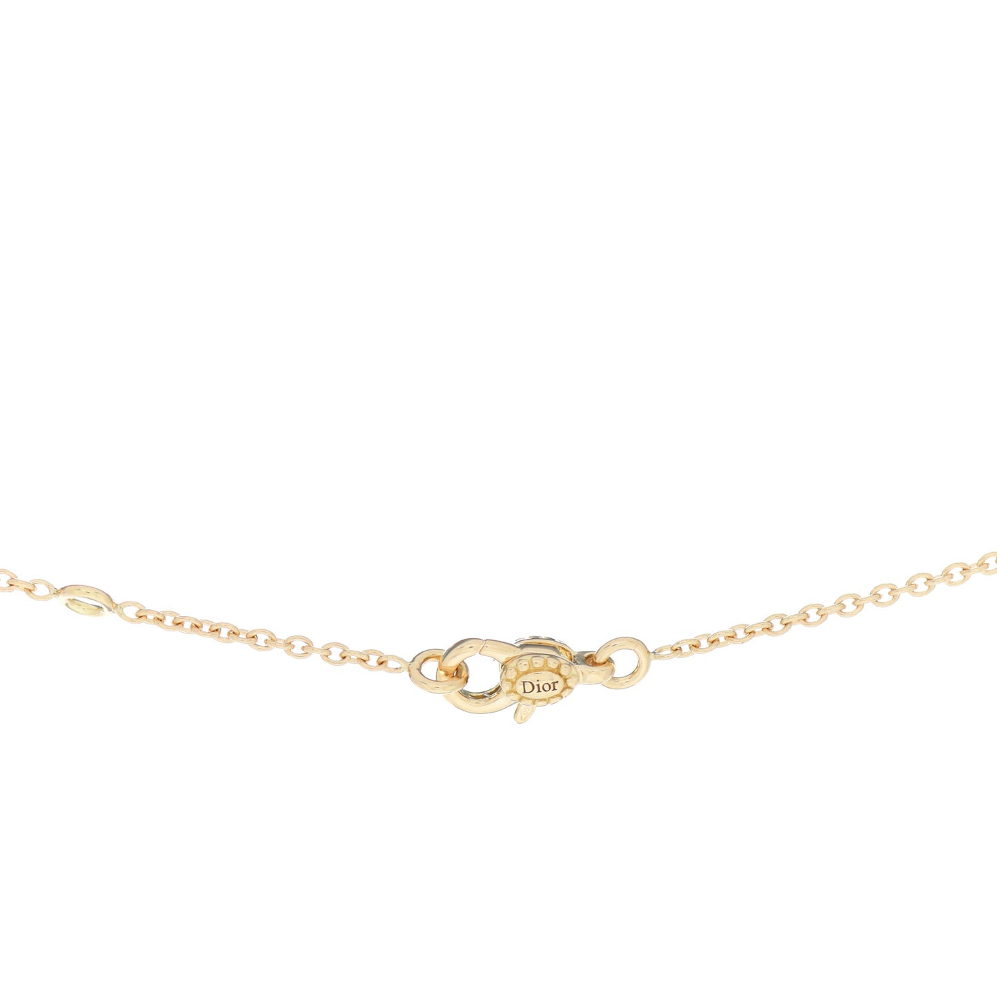 18K Yellow Gold Diamond Tiger Eye Rose Des Vents Necklace