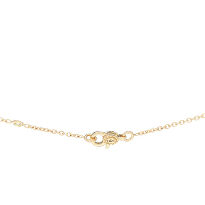 Christian Dior 18K Yellow Gold Diamond Tiger Eye Rose Des Vents Necklace 4 of 4