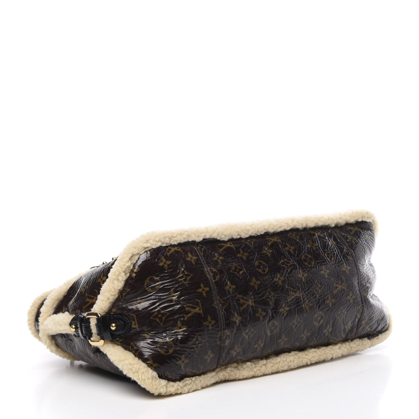 Patent Monogram Shearling Sac Thunder