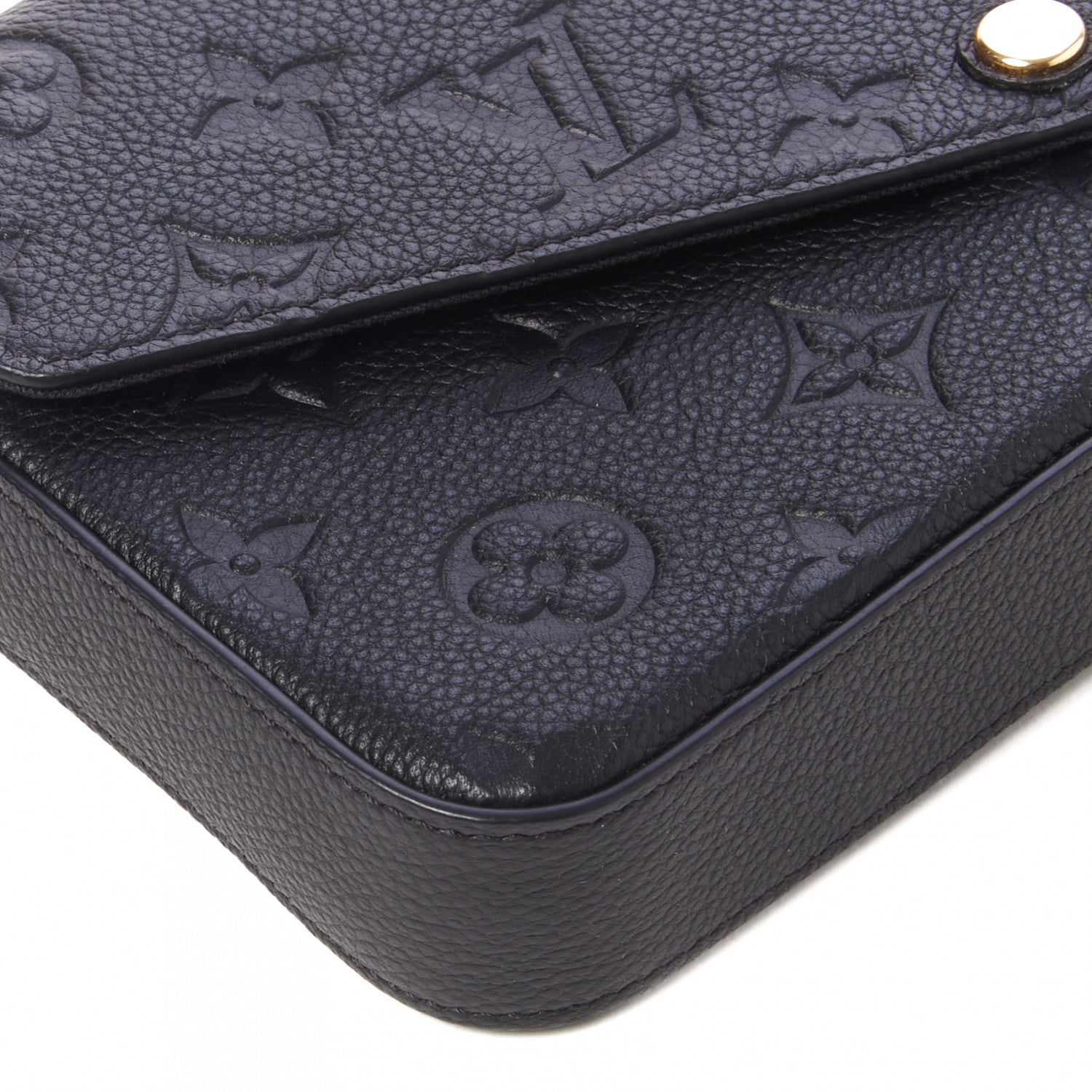Louis Vuitton Empreinte Pochette Felicie Chain Wallet Black 7 of 9