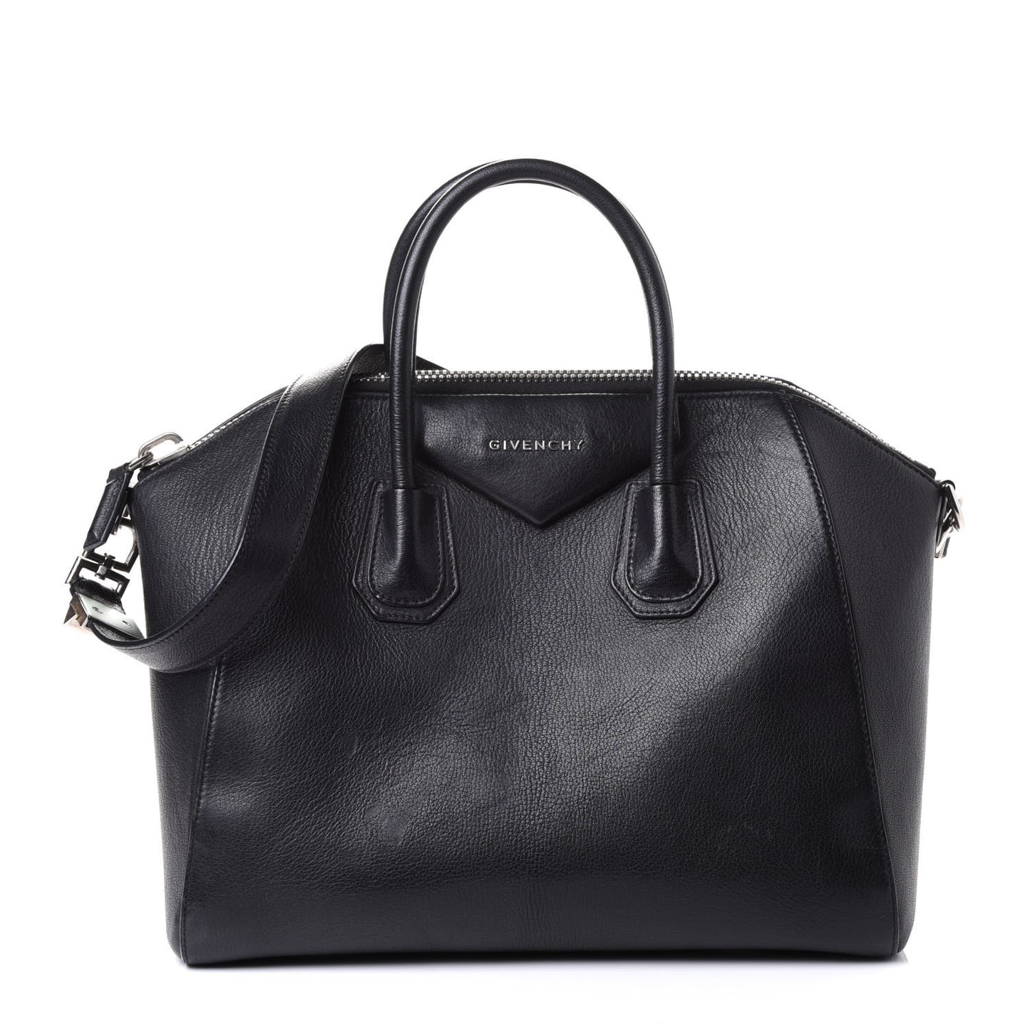 Sugar Goatskin Medium Antigona Black
