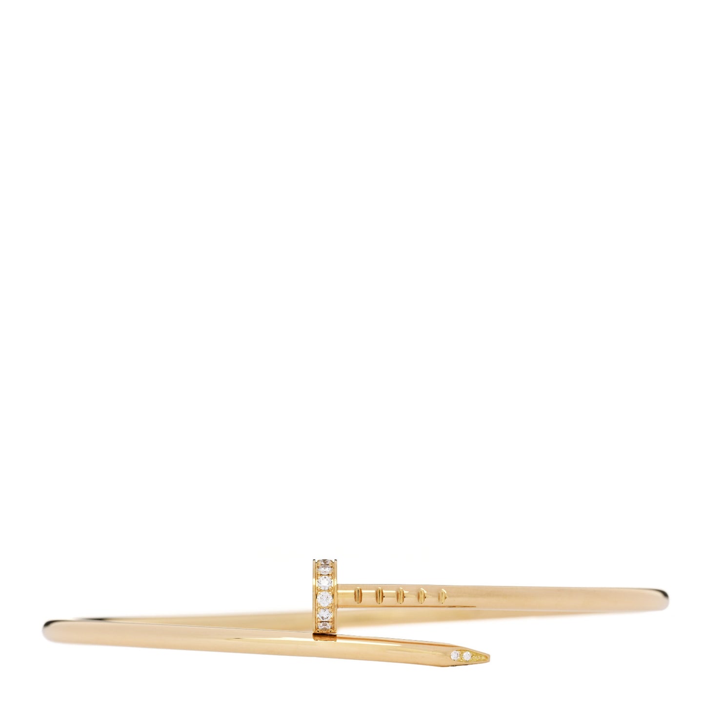 18K Yellow Gold Diamond Small Juste Un Clou Bracelet 18