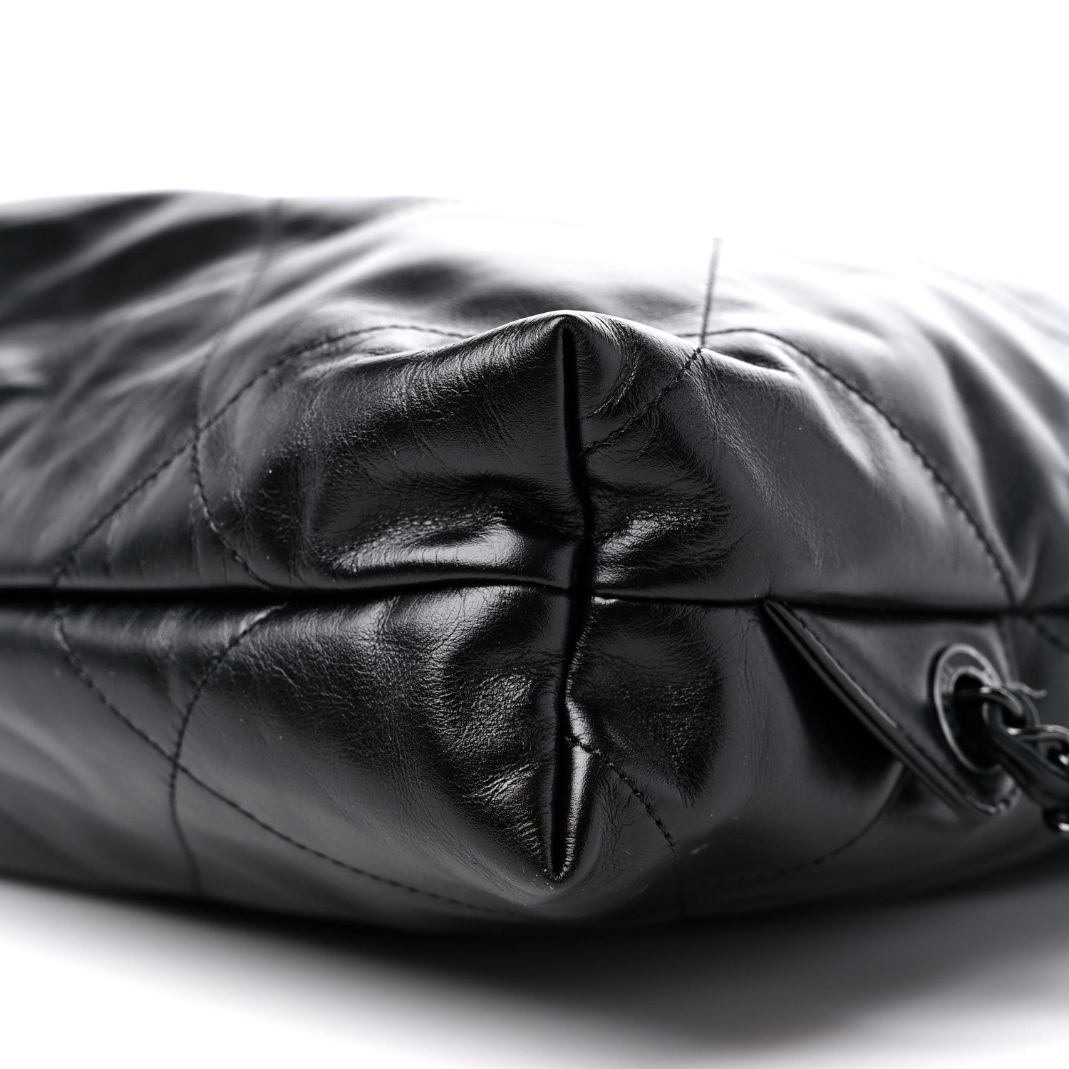 Chanel Shiny Calfskin Quilted Chanel 22 Backpack So Black 9 of 9