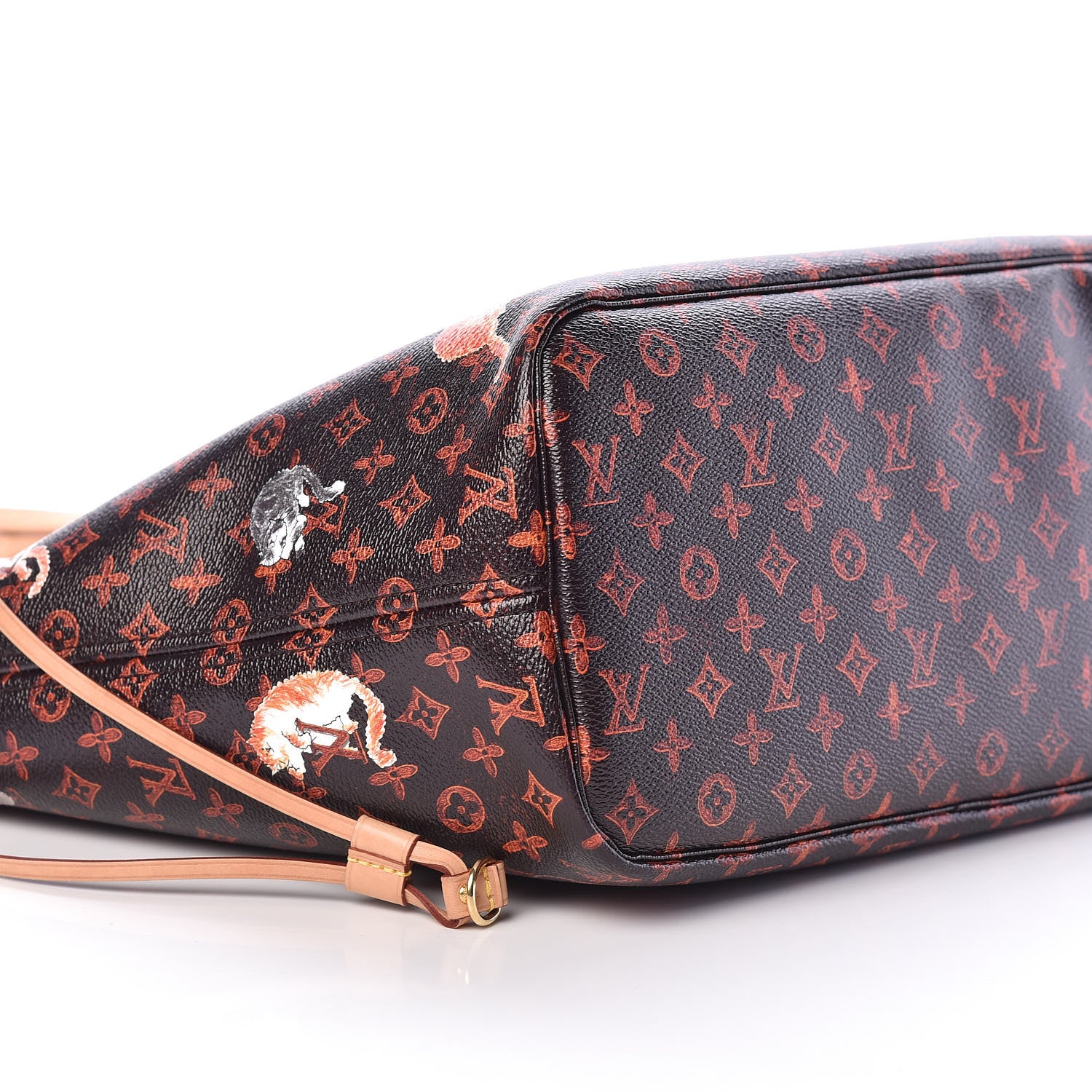 Louis Vuitton Catogram Neverfull MM Marron 9 of 12