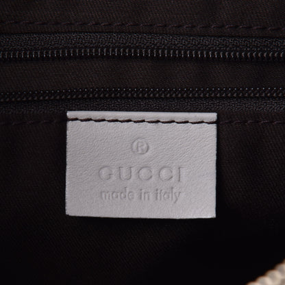 Gucci Monogram Medium D Gold Ring Hobo White 6 of 11