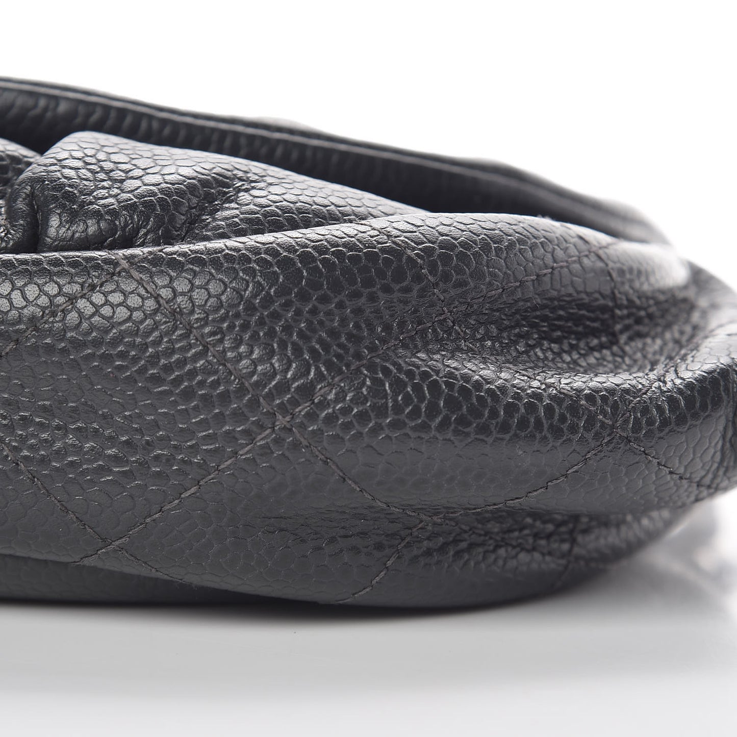 Caviar Half Moon Wallet On Chain WOC Grey
