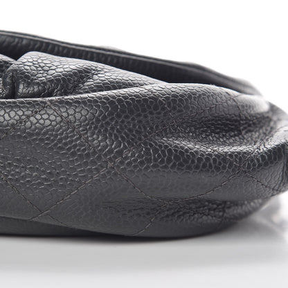 Chanel Caviar Half Moon Wallet On Chain WOC Grey 12 of 14