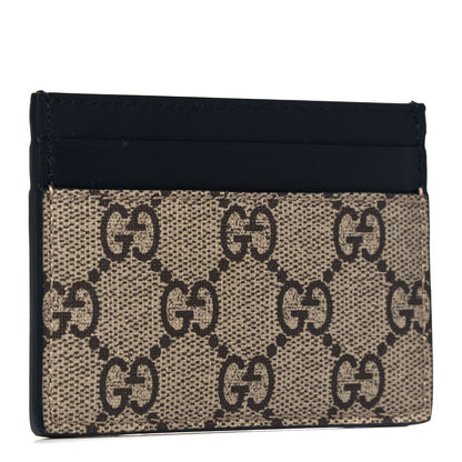 Gucci GG Supreme Monogram Bee Print Card Holder Black 3 of 6