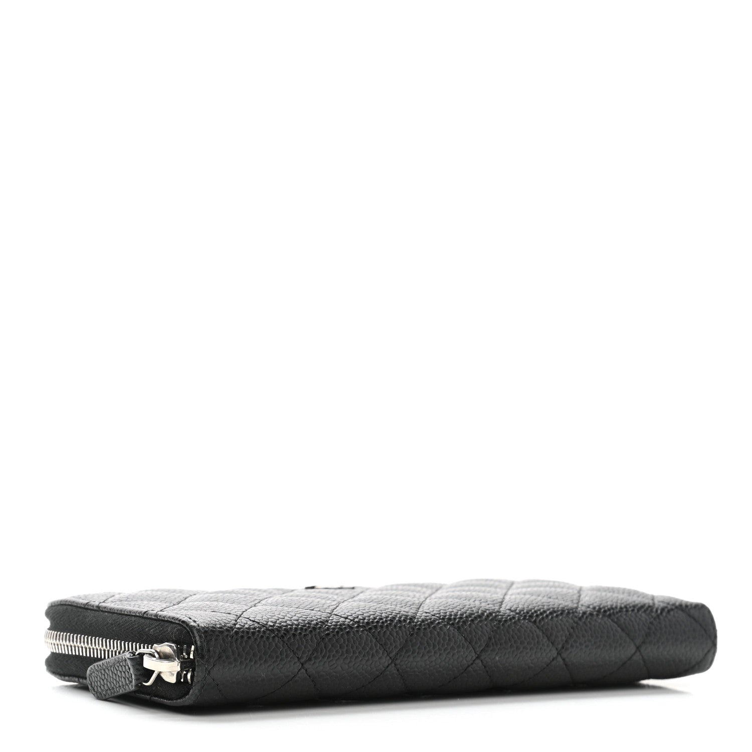 Chanel Caviar Quilted Large Gusset Zip Around Wallet Black 4 of 10
