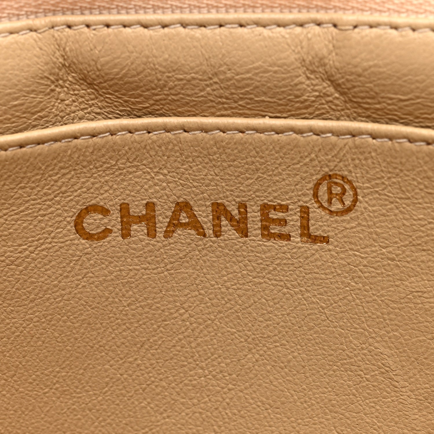 Chanel Canvas Quilted XL Jumbo Single Flap Beige 6 of 11