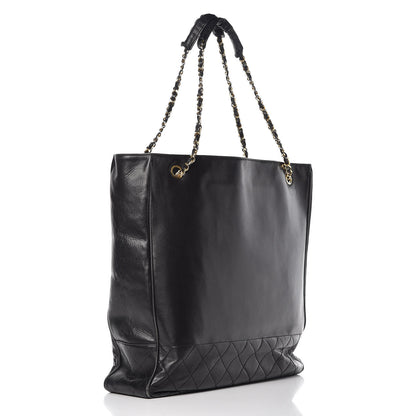 Chanel Lambskin Quilted Tote Black 3 of 21