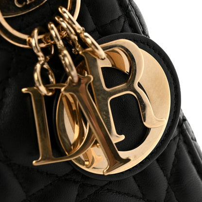 Christian Dior Lambskin Cannage Mini Lady Dior Black 11 of 11