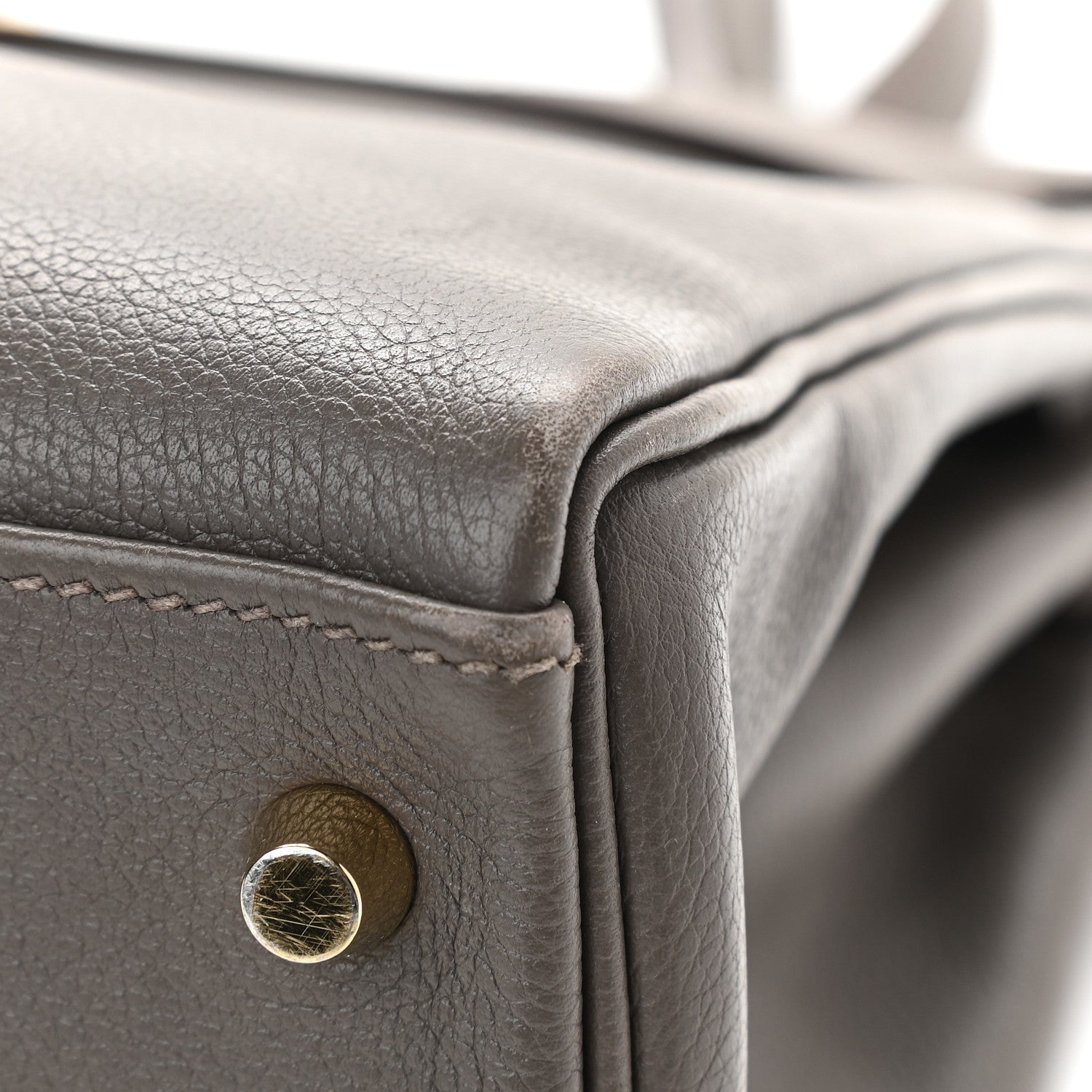 Hermes Evercolor Kelly Retourne 32 Etain 9 of 12