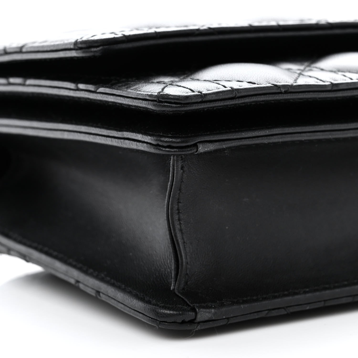 Christian Dior Lambskin Cannage Miss Dior Chain Pouch Black 8 of 12