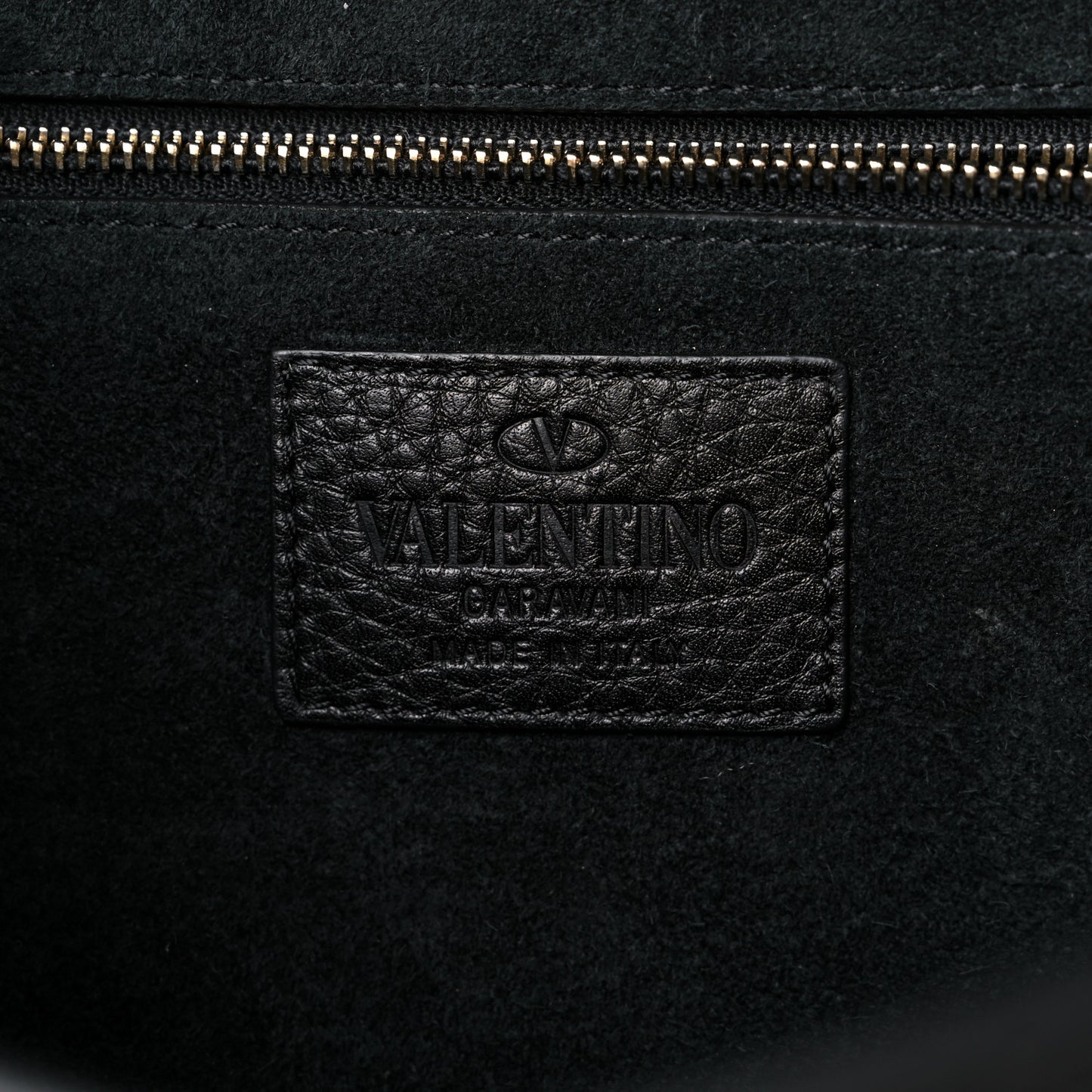 Pebbled Calfskin Medium Glam Lock Rockstud Flap Black