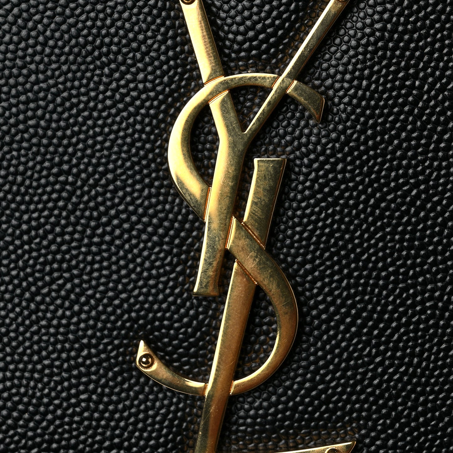 Grain De Poudre Classic Monogram Tassel Clutch Black