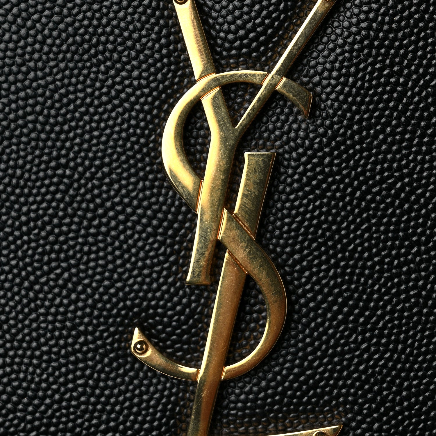 Saint Laurent Grain De Poudre Classic Monogram Tassel Clutch Black 5 of 5