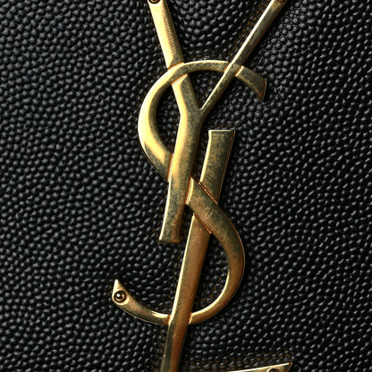 Saint Laurent Grain De Poudre Classic Monogram Tassel Clutch Black 5 of 5