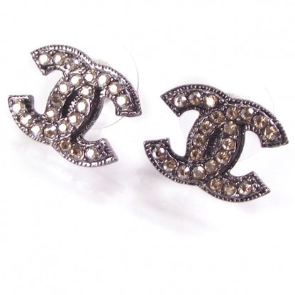 Chanel Crystal CC Logo Earrings 1 of 5