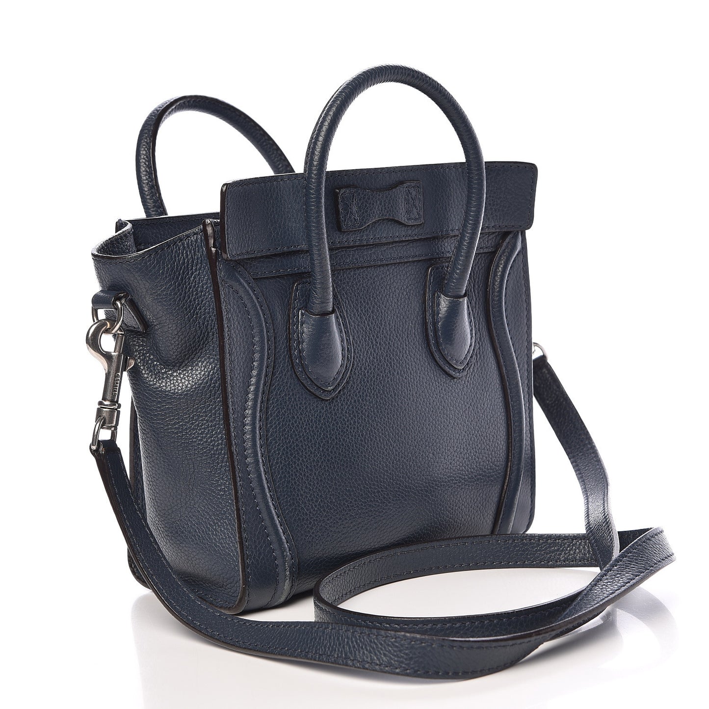 Drummed Calfskin Nano Luggage Orage
