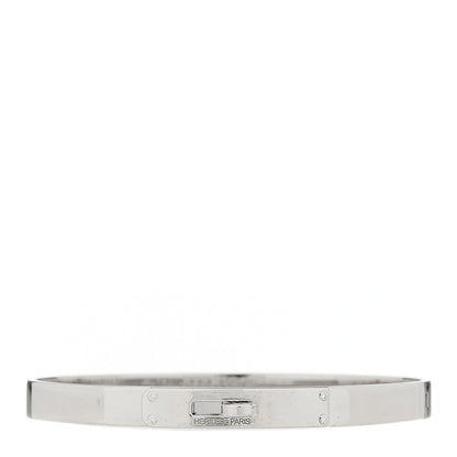 Hermes 18K White Gold Diamond PM Kelly Bracelet SH 1 of 3