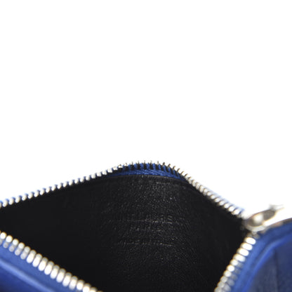 Saint Laurent Grained Calfskin 5 Fragments Zip Pouch Card Holder Deep Marjorelle 7 of 8