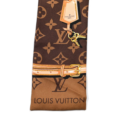 Louis Vuitton Silk Monogram Confidential Bandeau Brown 3 of 3