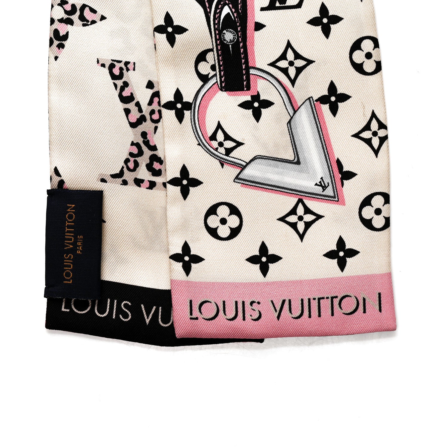 Louis Vuitton Silk Monogram Wild At Heart Bandeau Cream 4 of 6
