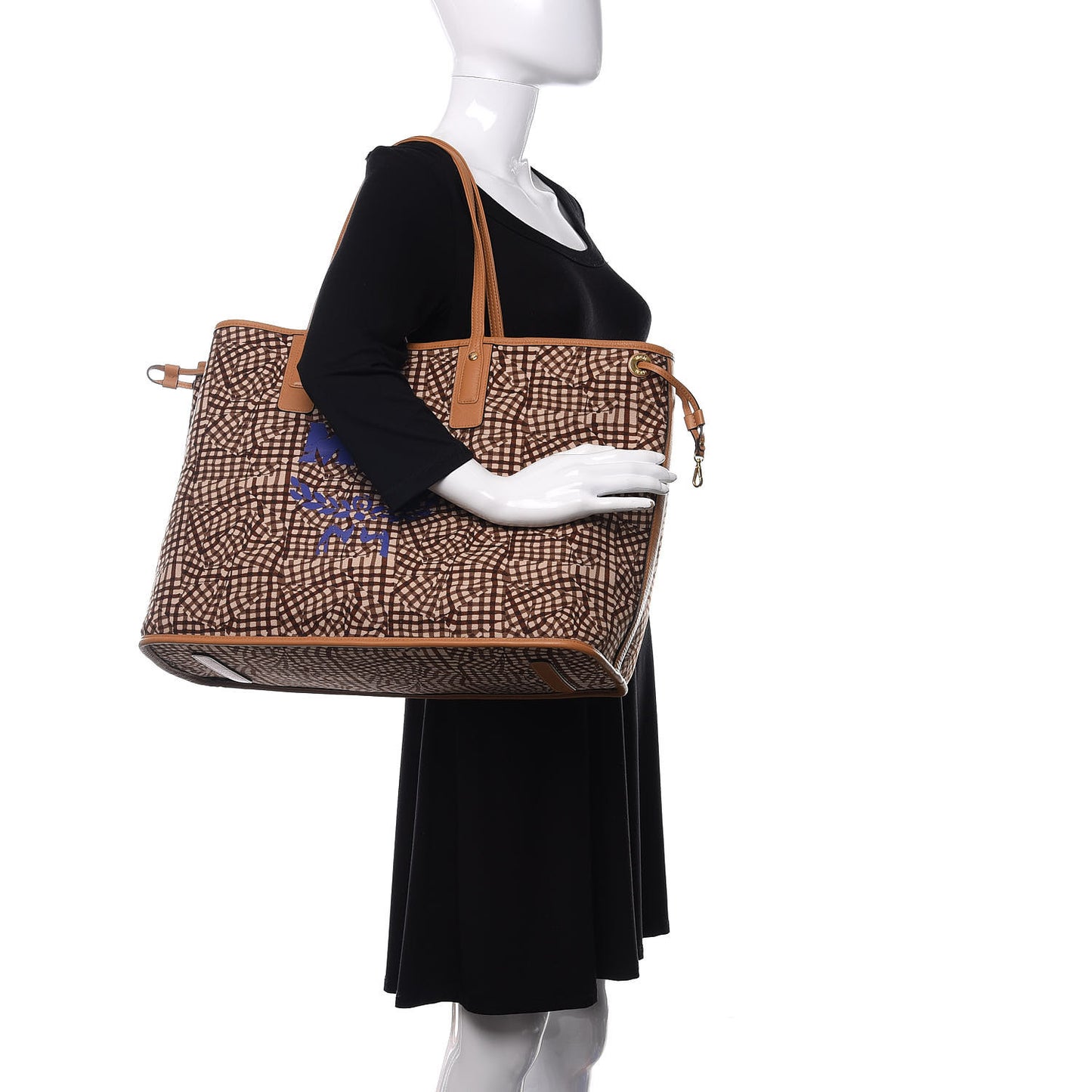 Visetos Large Liz Reversible Shopper Tote Cognac