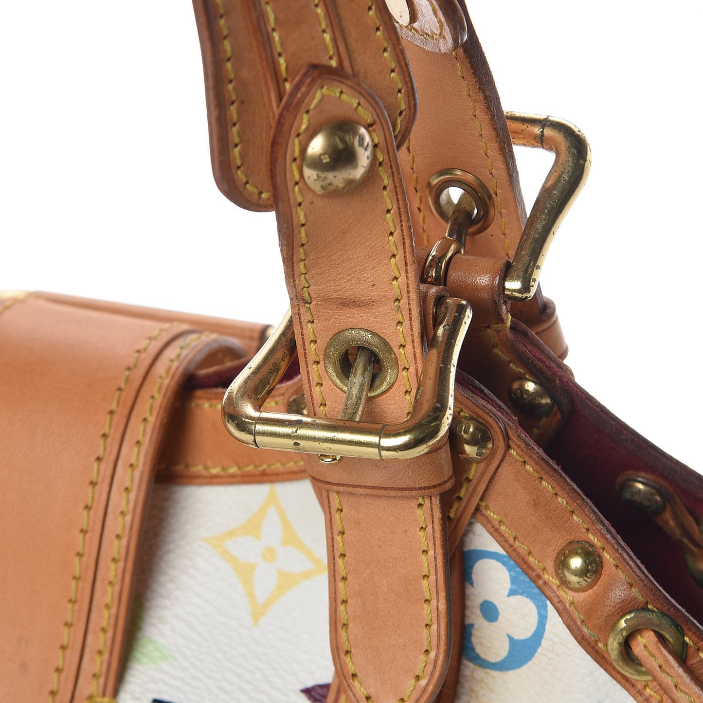 Monogram Multicolor Theda GM White