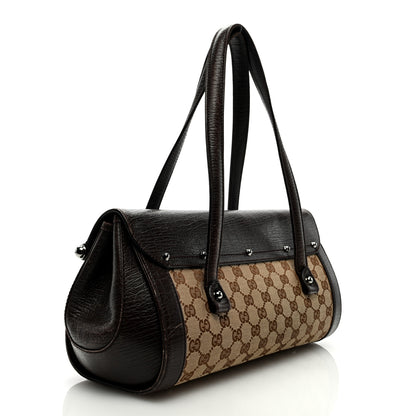 Gucci Monogram Bamboo Bullet Bag Dark Brown 2 of 9
