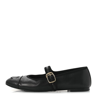 Chanel Lambskin Mary Jane Flats 36 Black 1 of 12