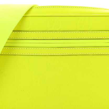 Gucci Rubber Effect Monogram GG Crossbody Bag Fluorescent Yellow 9 of 12