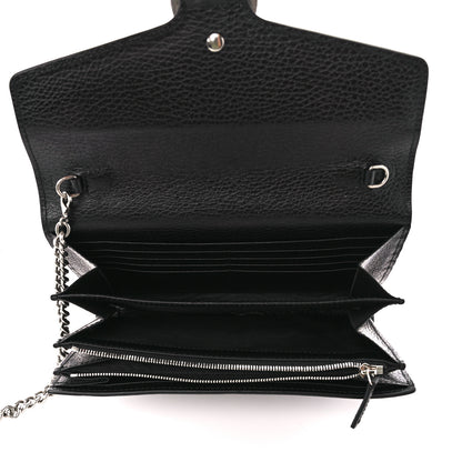 Gucci Calfskin Mini Dionysus Chain Wallet Black 5 of 12