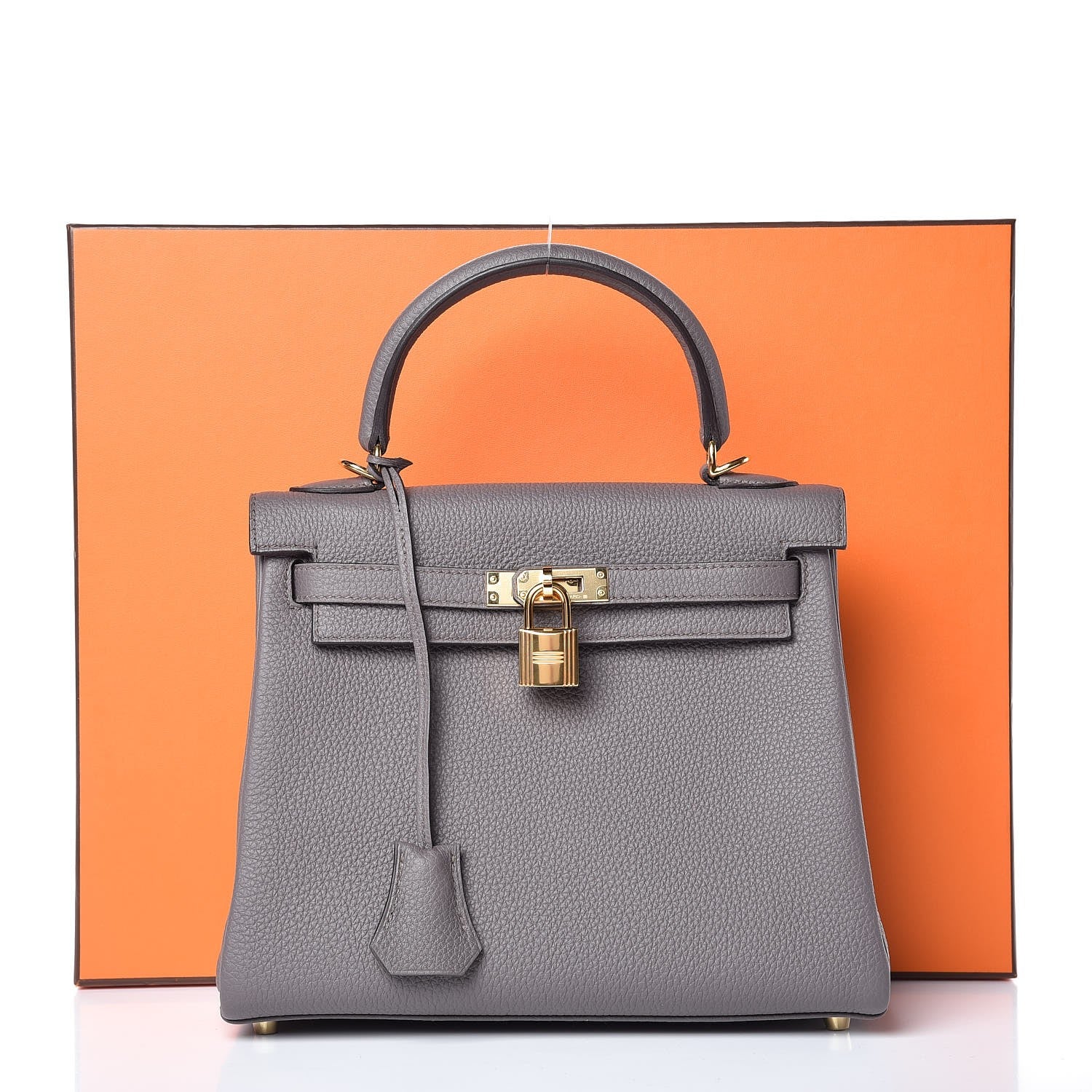 Hermes Togo Kelly Retourne 25 Etain 35 of 35