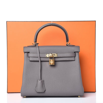 Hermes Togo Kelly Retourne 25 Etain 35 of 35